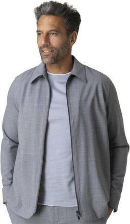Herno Lichtgrijs Wol Technisch Overshirt - Heren - Zomerjassen - Grijs - L - Wol - Jassen