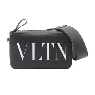 Valentino Pre-owned Cross Body Bags, female, Black, Size: ONE SIZE Pre-owned Vltn Leather Shoulder Bag