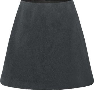 Ichi Ihwooly SK5 Rok - Dames - Korte rokken - Grijs - M - Wol - Rokken