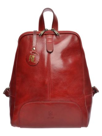 Anna Luchini Rood Rundleer Tas