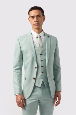 Antique Rogue Mens Single Breasted Two Button Slim Fit Suit Jacket - Marine - Size 34 (Chest)