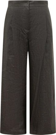 Max Mara Lange Broeken - Dames - Wijde Broeken - Zwart - XL - Broeken