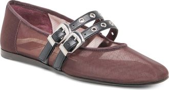 Dolce Vita Baylee Mary Jane Flat in Berry Mesh at Nordstrom, Size 7.5