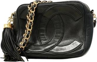 Chanel Pre-owned Cross Body Bags, female, Black, Size: ONE SIZE Pre-owned Vintage Cross Body Bag