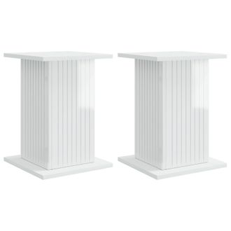 vidaXL Soporte De Plantas 2 Pcs Brillante 30,5 X 30 X 43 Cm Vidaxl