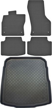 OEM Volkswagen Passat B8 Sed&aacute;n Desde Diciembre De 2014. Juego De Alfombrillas De Goma Para Coche Y Alfombrilla Para Maletero