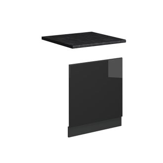 Vicco Panel Frontal Fame-line, Antracita Alto Brillo, 60 Cm, Et Antracita, Vicco