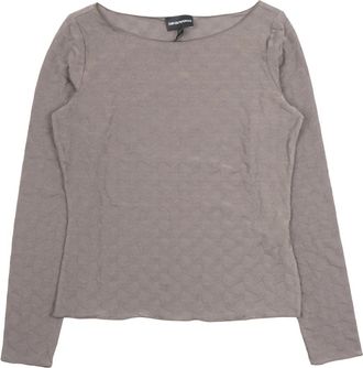 Emporio Armani Long Sleeve Tops - Dames - Longsleeves - Beige - M - Tops