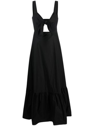 La DoubleJ Peek-a-Boo cut-out maxi dress - women - Cotton - M - Black