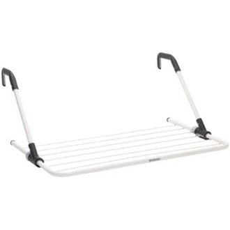 Brabantia Tendedero Para Colgar - Optimiza El Espacio - Brazos Plegables - Para Puertas Estrechas - Con Cierre Inteligente - Sencillo De Instalar - Blanco - 4.5