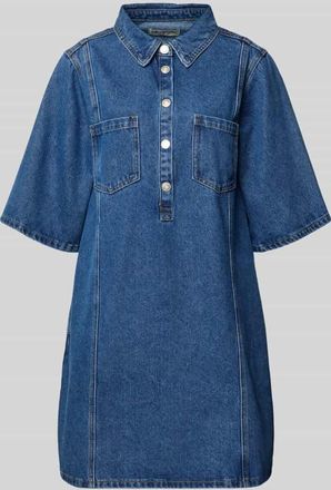 Lollys Laundry Jeanskleid mit Brusttaschen Modell Mola in Blau, Gr&ouml;&szlig;e XL