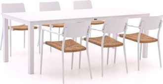 Bellagio la vita attrattiva Bellagio Cino/Menzano 220cm dining tuinset 7-delig stapelbaar