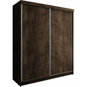 Mirjan24 Mobilier1 - Guardaroba Dover 108, Cenere scuro, 200x200x62cm, Porte guardaroba: Scorrevoli, Numero di ripiani: 0, led: Con
