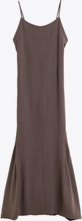 Our Legacy Naiad Dress Chocoalte Brown Lyocell Long Dress With Flared Bottom - Naiad Dress