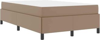 vidaXL Estructura De Cama Con Colch&oacute;n Capuchino 120 X 200 Cm Vidaxl