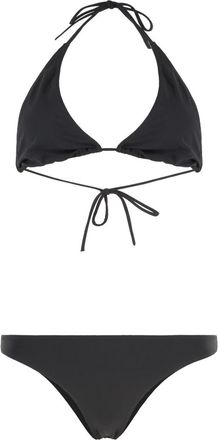 Lido Black Solid Swimwear