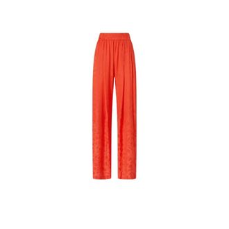 Pinko Wide Trousers, female, Orange, Size: M Bedonia Wide Trousers