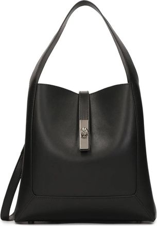 Kazar Zwarte elegante leren handtas - Dames - Handtassen - Zwart - ONE Size - Leer - Tassen