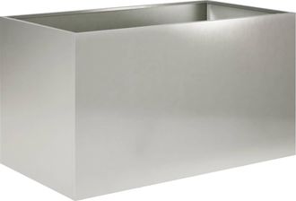 vidaXL Macetero De Jard&iacute;n Plateado 100 X 50 X 50 Cm Acero Inoxidable Vidaxl