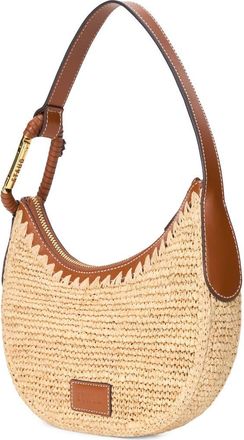Staud Alden Raffia Shoulder Bag in Natural/Tan at Nordstrom