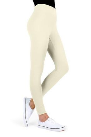 MeMoi Solid Leggings in Ivory at Nordstrom Rack, Size Large/x-Large