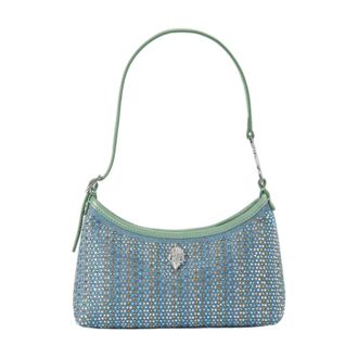 Kurt Geiger Shoulder Bags, female, Blue, Size: ONE SIZE Mini Fabric Kurt Shoulder Bag