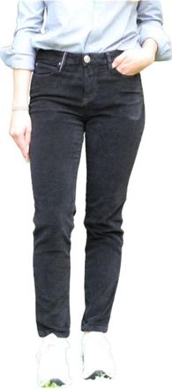 Islow Corduroy Slim 7/8 Broek - Dames - Slim Fit Jeans - Zwart - W27 - Katoen - Jeans