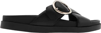 Bally Elida Leather Slide Sandals