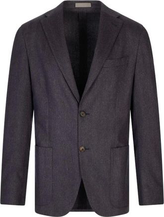 Corneliani Heren, Jassen, Blauw, Maat: XL Zijde