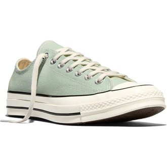 Converse Chuck 70 Low Top Sneaker in Thyme Again/Egret/Black at Nordstrom, Size 10.5