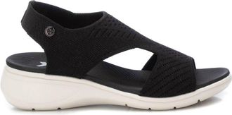 Xti Womens Wedge Sandals In Black