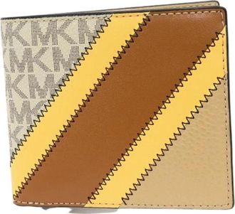 Michael Kors Pre-owned Cooper Billfold Met Muntvak - Heren - Vintage Accessoires - Veelkleurig - ONE Size - Leer - Vintage