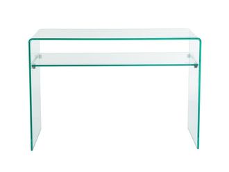VENTE-UNIQUE.COM Mesa consola cristal templado transparente
