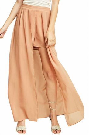 Entro High Waisted Maxi Short In Desert Sand