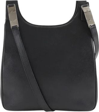 Ferragamo Tweedehands leren schoudertassen - Dames - Vintage Schoudertas - Zwart - ONE Size - Leer - Vintage