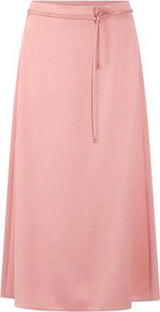 Marc Cain Satijnen Midirok - Dames - Rokken - Oranje - Maat: XL Satijn