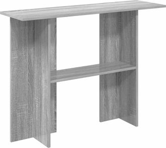 vidaXL Mesa Consola Gris Sonoma 100 X 30 X 75 Cm Madera De Ingenier&iacute;a Vidaxl