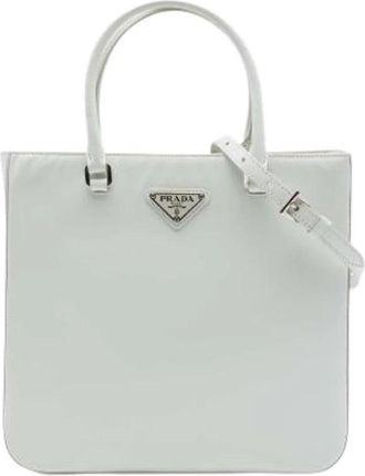 Prada Pre-owned Satchel - Dames - Vintage Shopper - Wit - ONE Size - Leer - Vintage