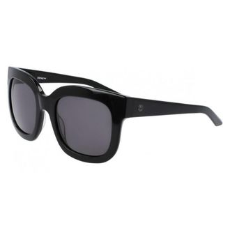 Dragon Ladies Black Rectangular Sunglasses DRFLOLL001