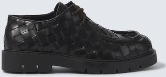 Bottega Veneta Haddock Intrecciato leather Derby shoes