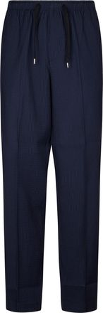 Cellar Door Relaxed Fit Trousers with Textured Fabric