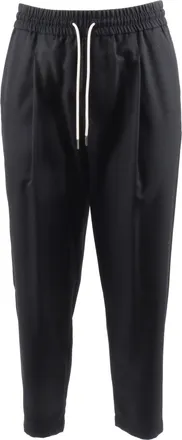 Dr&ocirc;le de Monsieur Black Relaxed Fit Cropped Pants