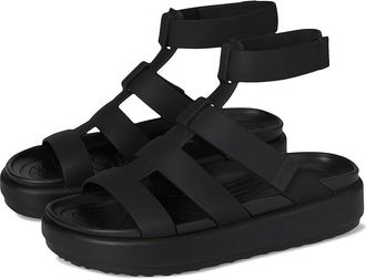 Crocs Brooklyn Luxe Gladiator Womens Shoes Black/Black : 10 M, Synthetic