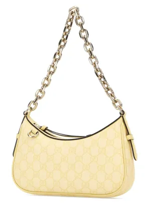 Gucci Womens Printed Canvas Gg Emblem Shoulder Bag Daylyeldkydayly T Polyurethane Polyamide Borse A Mano