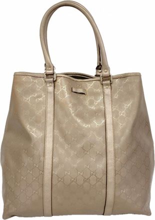 Gucci Gray Pvc Tote Bag (Pre-Owned)