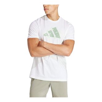 adidas Aeroready Logo Slam Graphic Tennis T-Shirt Asia Sizing White IS2418