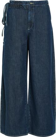 Damson Madder Augusta Ruffled Straight-leg Jeans - Indigo - 24 (W24 / UK6 / XS)