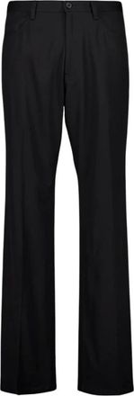 Balenciaga Straight Fit Tailored Broeken - Heren - Wijde Broeken - Zwart - M - Katoen - Broeken