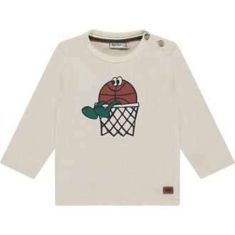 Babyface Sports Graphic Long Sleeve T-Shirt in Creme at Nordstrom, Size 12M