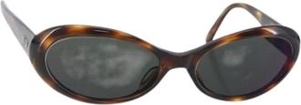 Ferragamo Pre-owned Accessories, female, Brown, Size: ONE SIZE Pre-owned Plastic Sunglasses
